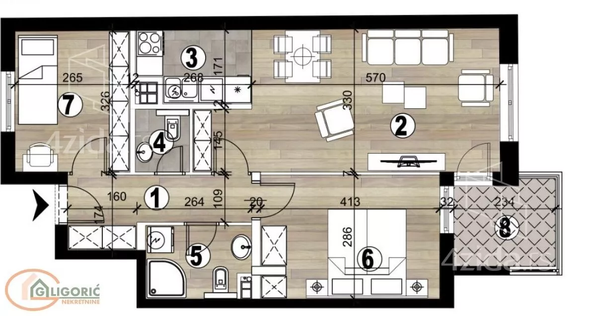 Dvoiposoban stan | 4zida