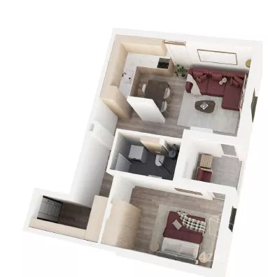 Jednoiposoban stan | 4zida