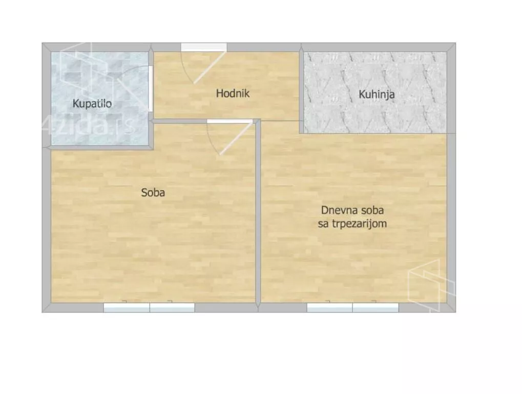 Jednoiposoban stan | 4zida