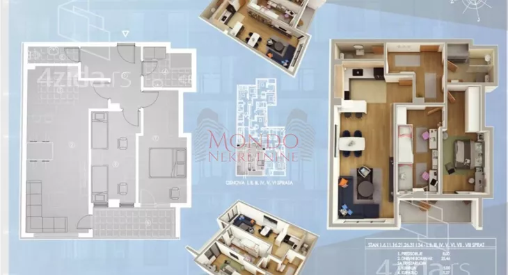 Dvoiposoban stan | 4zida