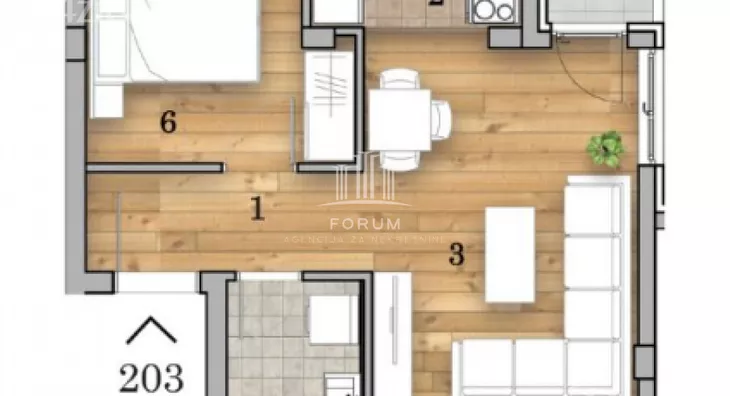 Dvosoban stan | 4zida