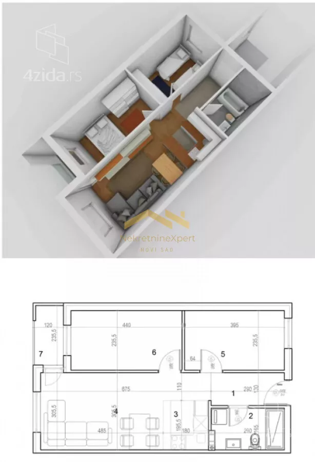 Trosoban stan | 4zida