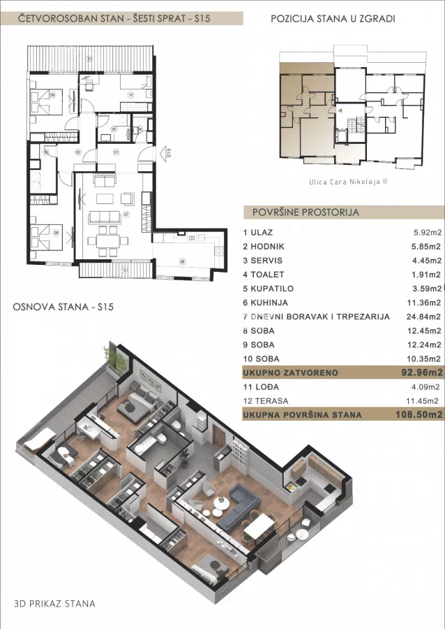 Dvosoban stan | 4zida