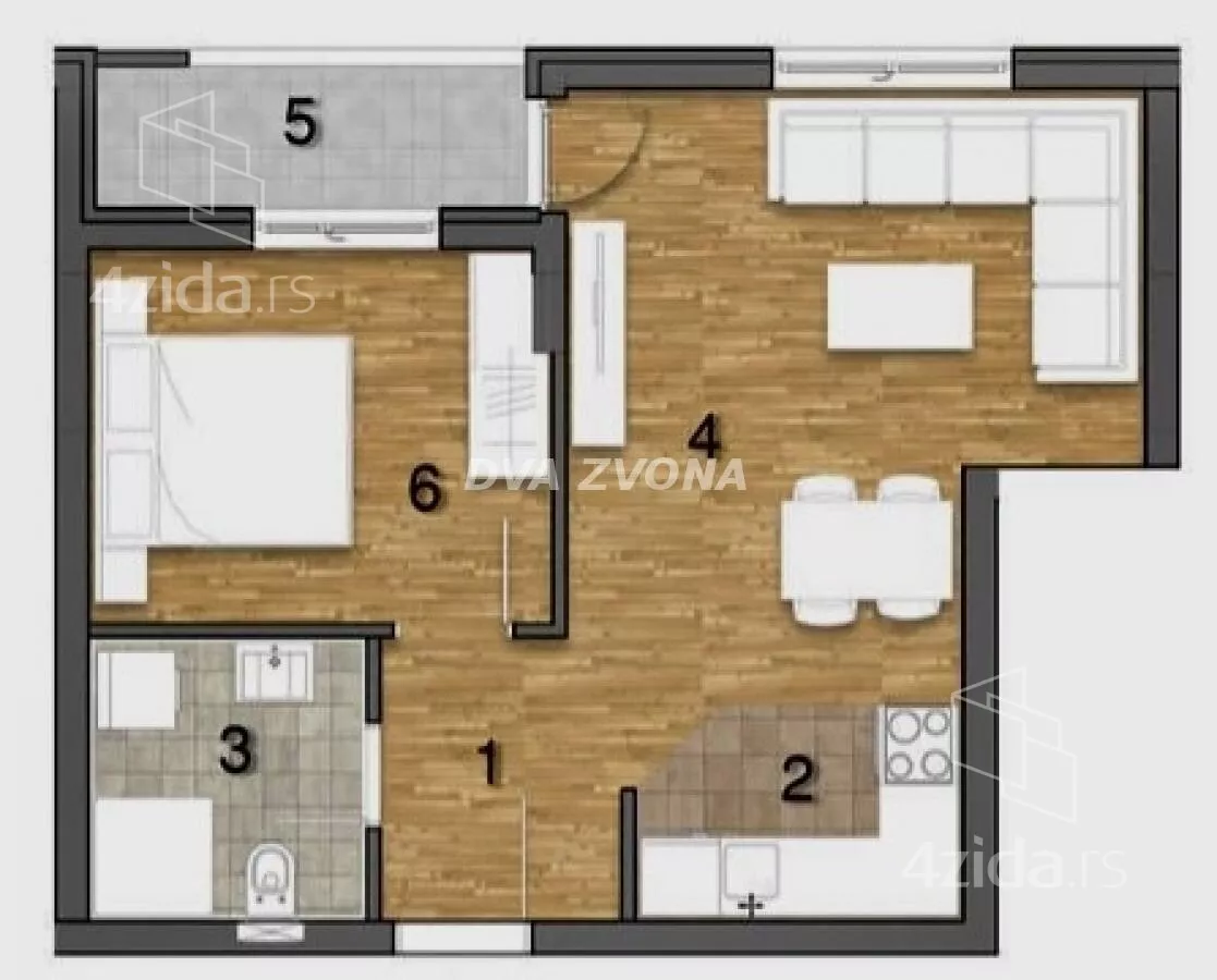 Dvosoban stan | 4zida