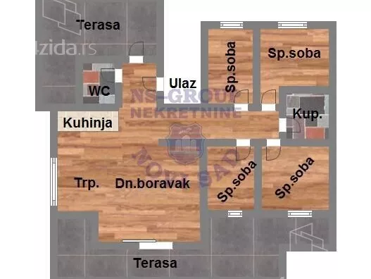 Petosoban stan | 4zida