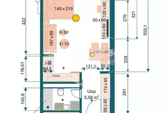 Jednosoban stan | 4zida