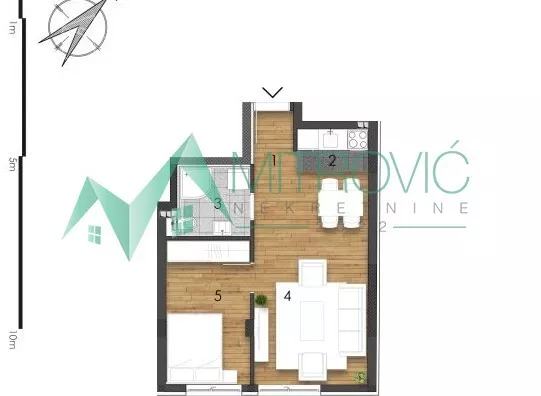 Jednoiposoban stan | 4zida