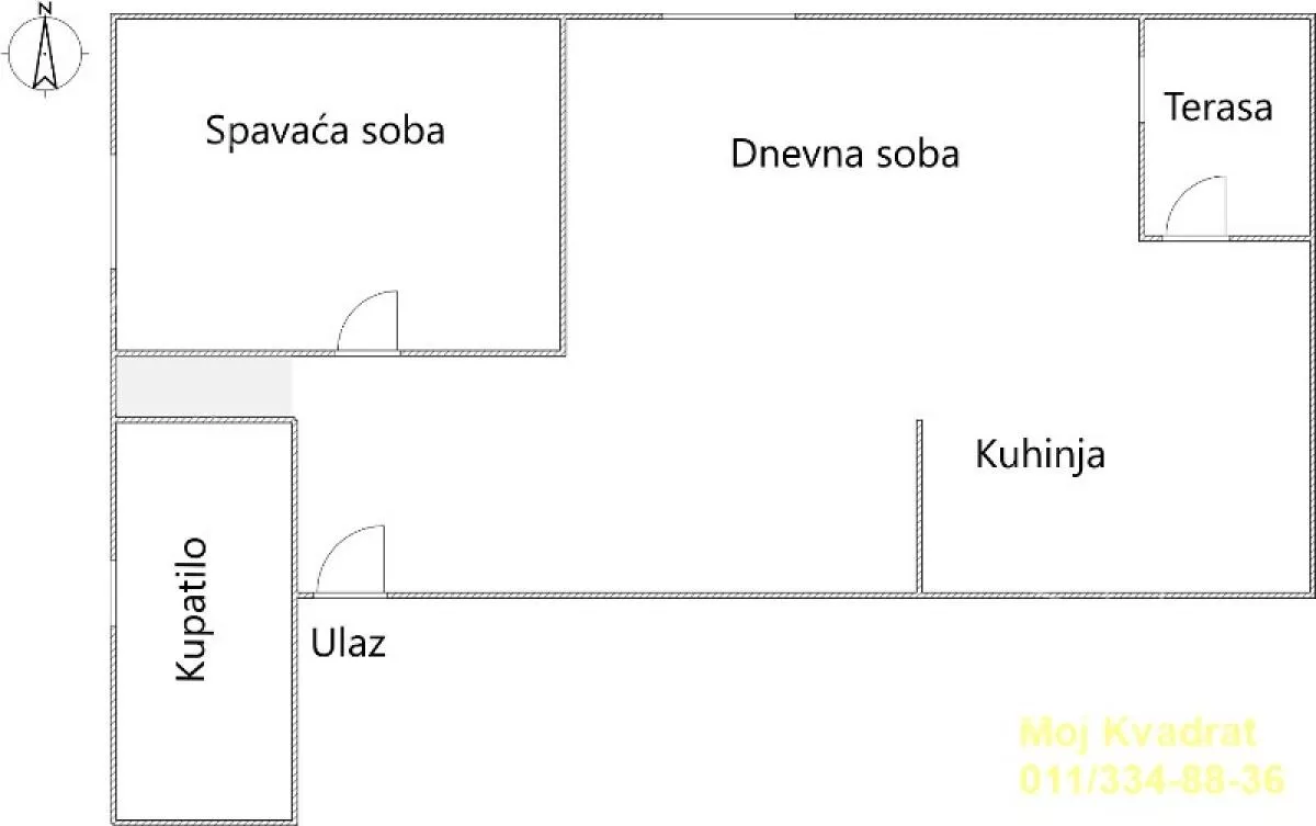 Jednoiposoban stan | 4zida