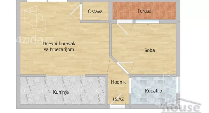 Jednoiposoban stan | 4zida