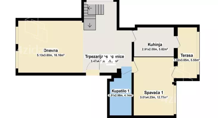 Petosoban stan | 4zida