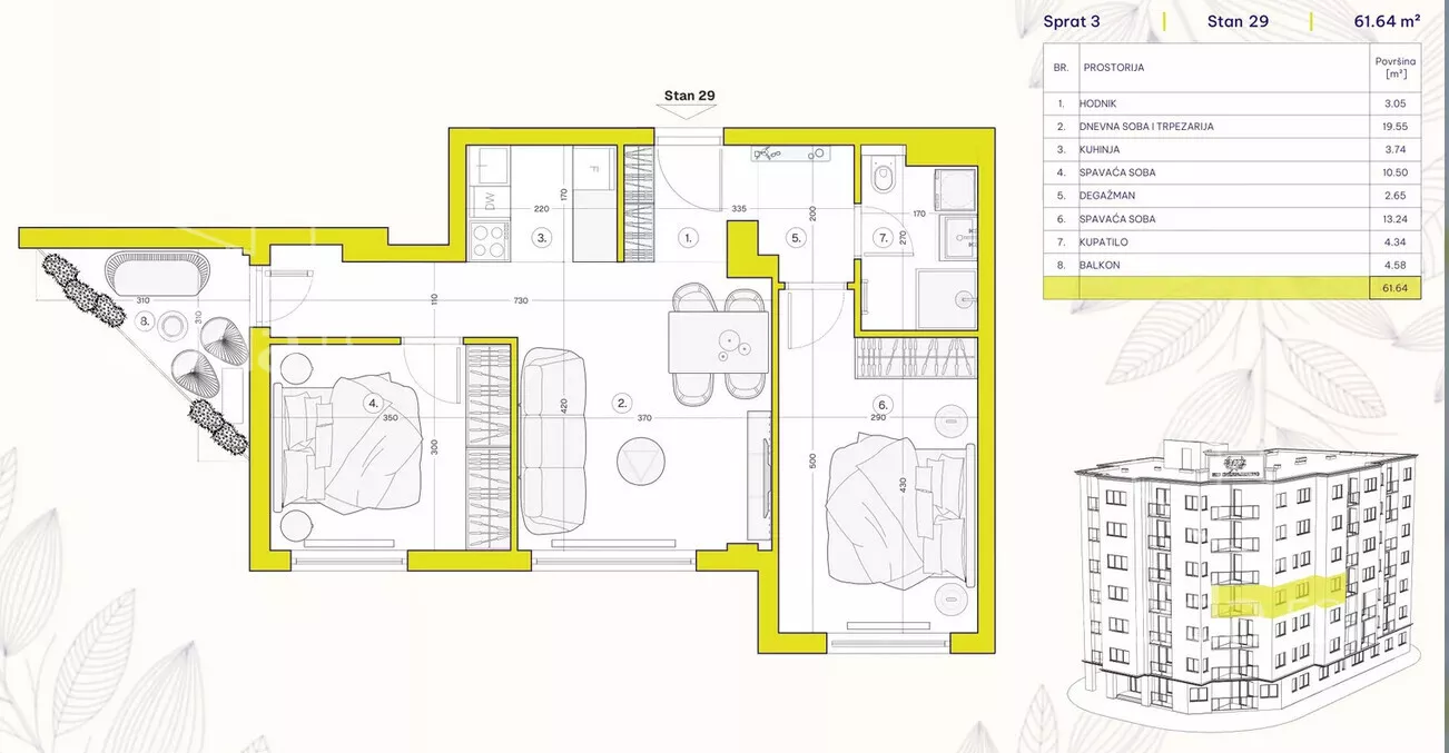 Troiposoban stan | 4zida