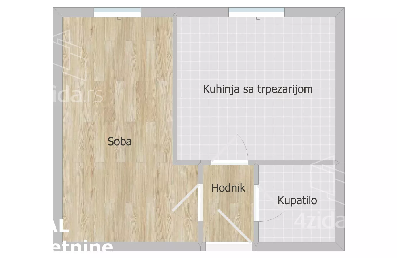 Jednosoban stan | 4zida