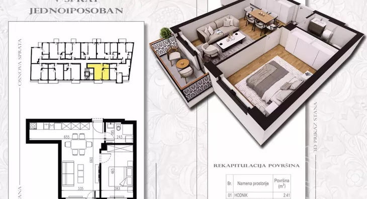 Dvosoban stan | 4zida