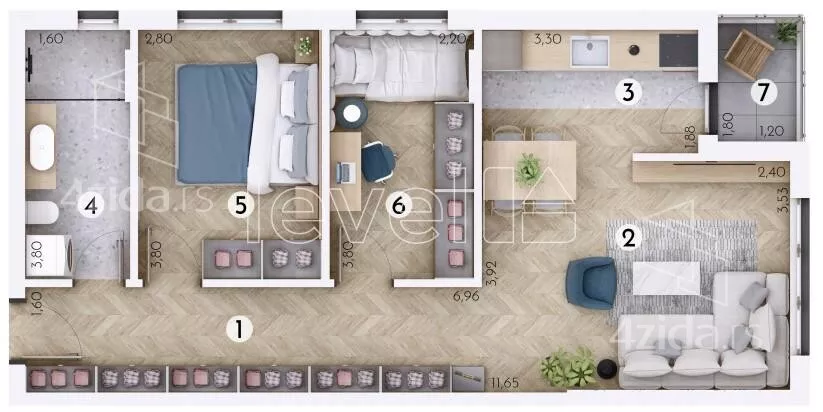 Dvoiposoban stan | 4zida