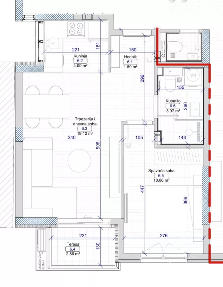 Dvosoban stan | 4zida