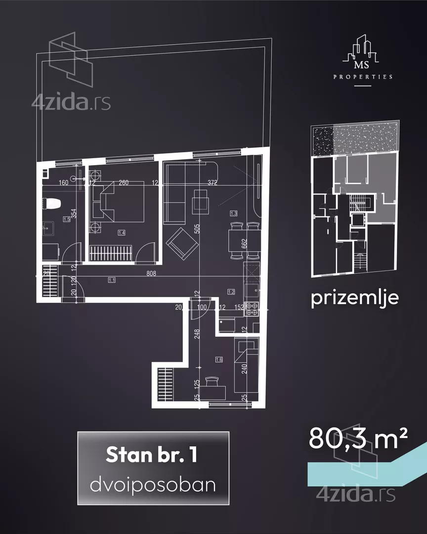 Dvoiposoban stan | 4zida