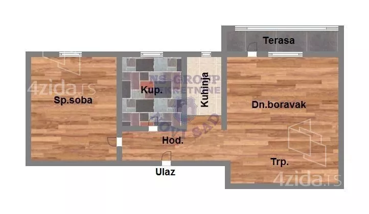 Jednoiposoban stan | 4zida