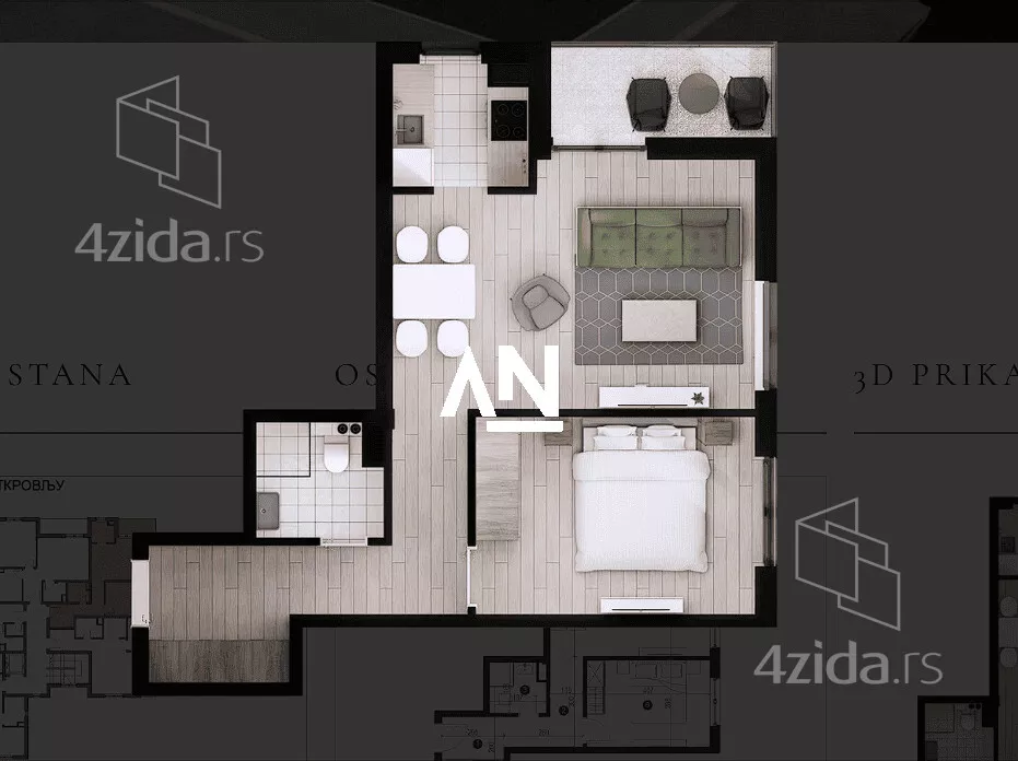 Dvosoban stan | 4zida