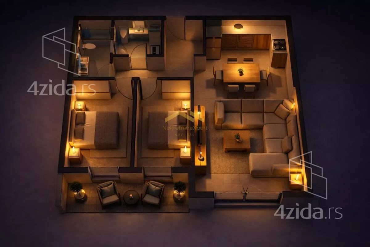 Trosoban stan | 4zida