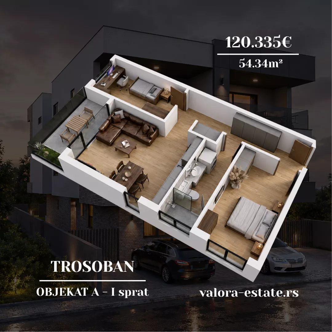 Trosoban stan | 4zida