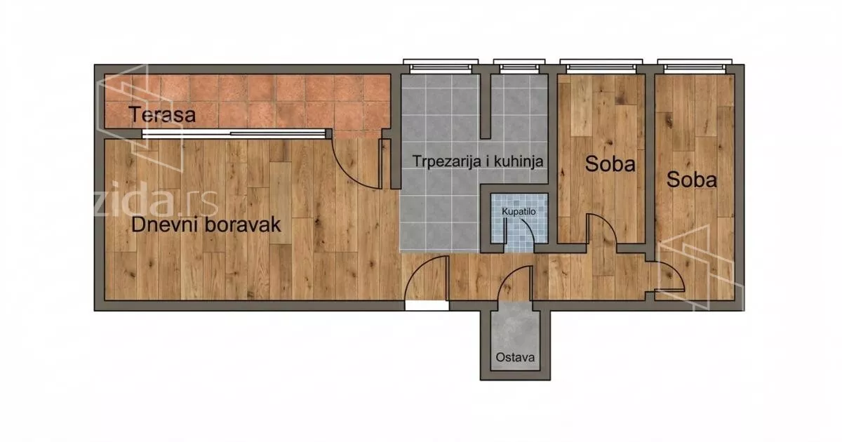 Trosoban stan | 4zida