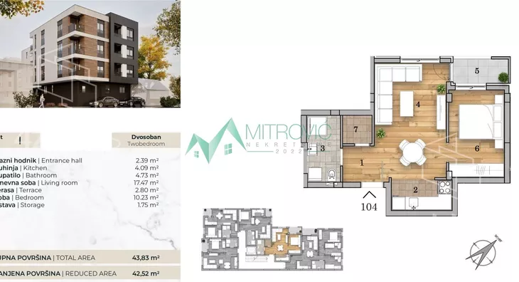 Dvosoban stan | 4zida