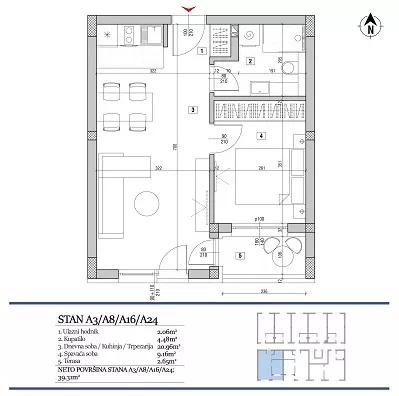 Dvosoban stan | 4zida