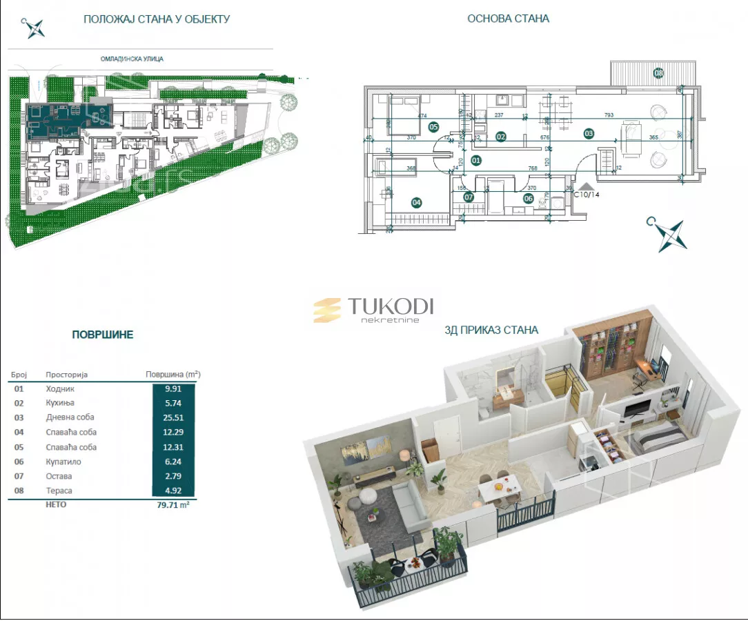 Trosoban stan | 4zida