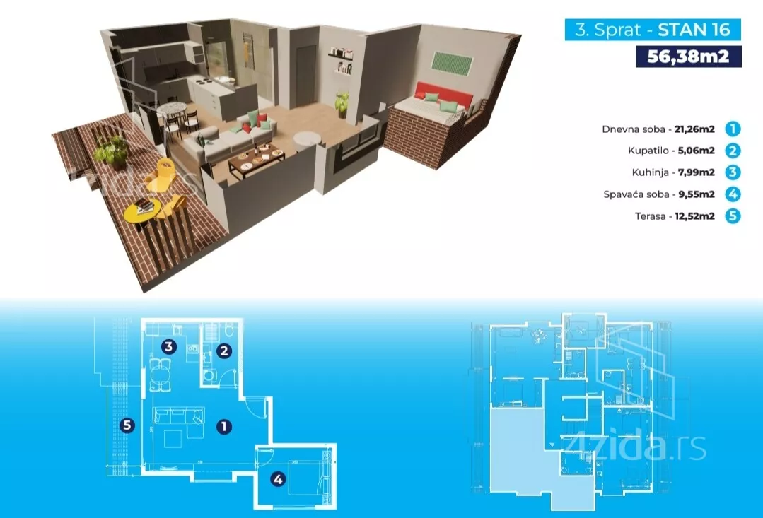 Dvosoban stan | 4zida