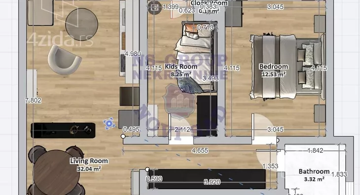 Dvoiposoban stan | 4zida