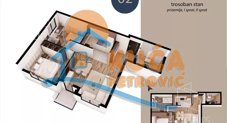 Trosoban stan | 4zida