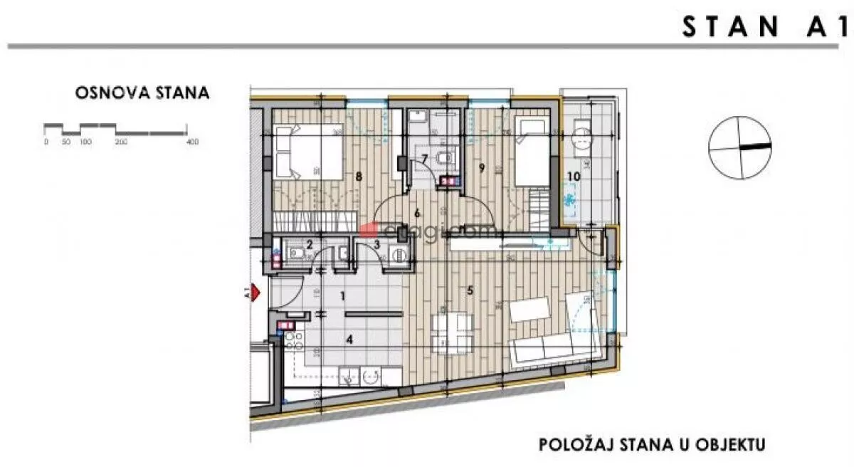 Trosoban stan | 4zida