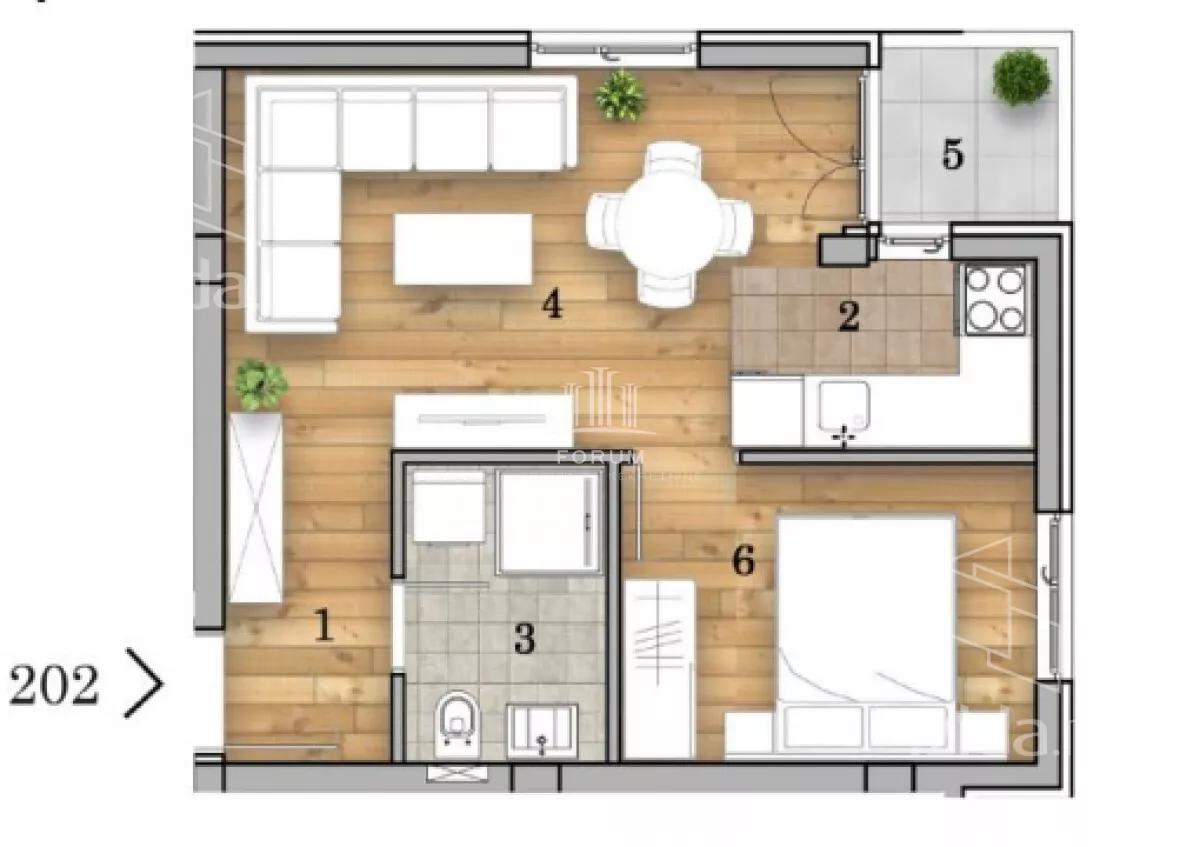 Dvosoban stan | 4zida