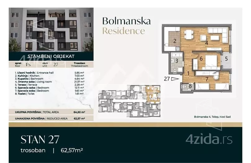 Trosoban stan | 4zida
