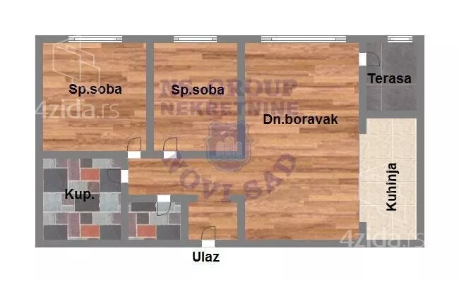 Trosoban stan | 4zida