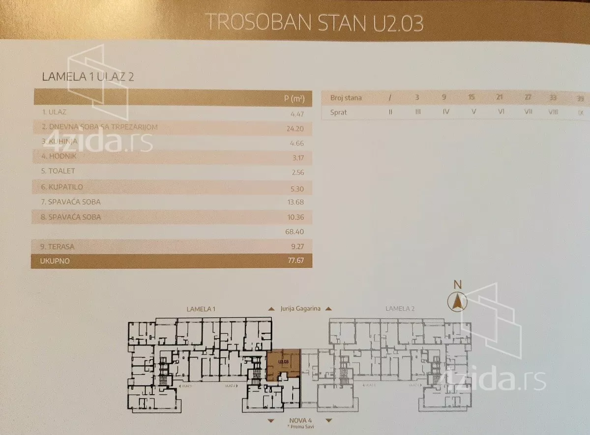 Trosoban stan | 4zida