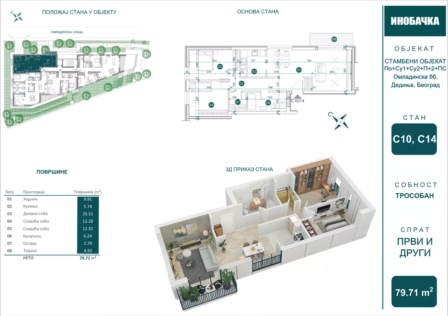 Trosoban stan | 4zida