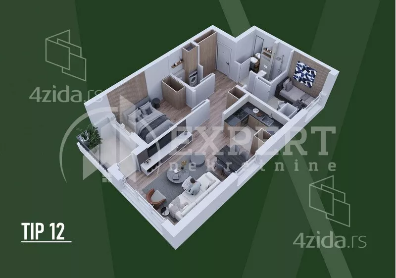 Dvoiposoban stan | 4zida