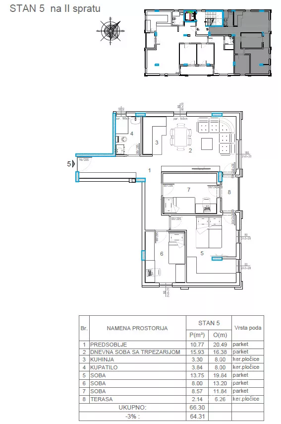 Troiposoban stan | 4zida