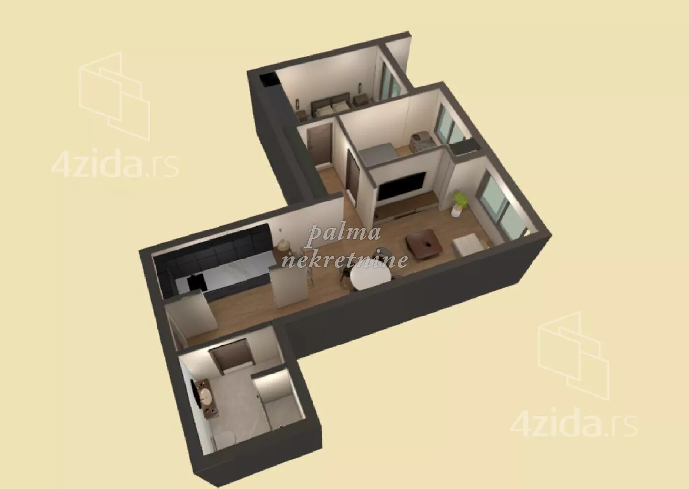 Dvoiposoban stan | 4zida