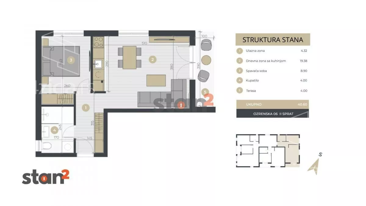 Jednoiposoban stan | 4zida