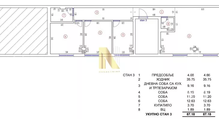 Troiposoban stan | 4zida
