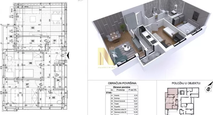 Trosoban stan | 4zida