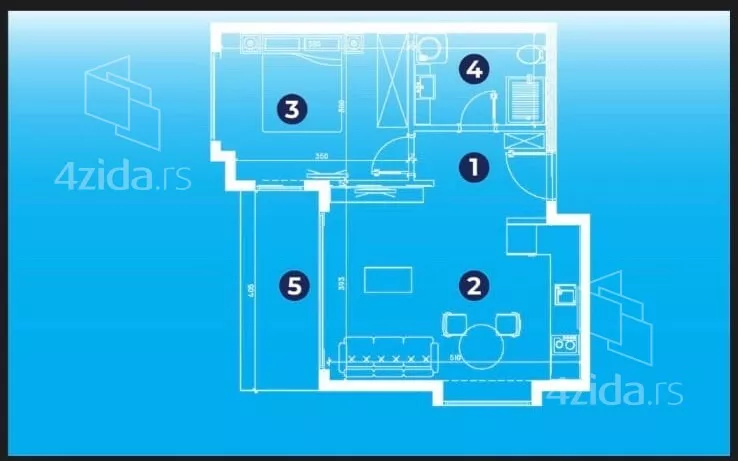 Jednosoban stan | 4zida