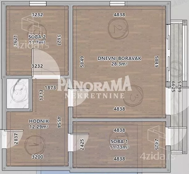 Trosoban stan | 4zida