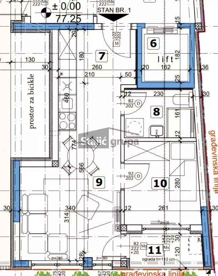 Jednoiposoban stan | 4zida
