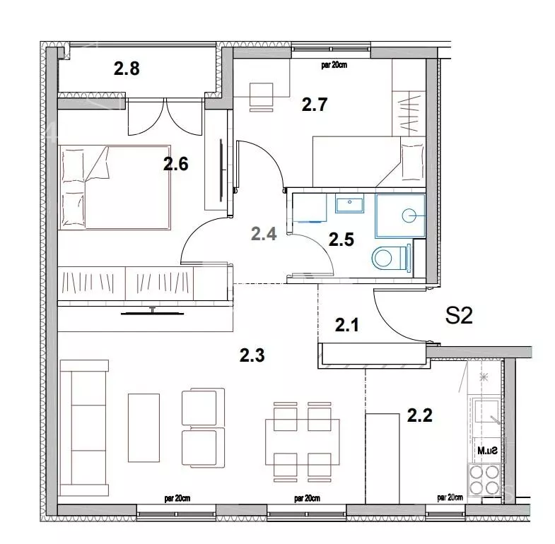 Trosoban stan | 4zida