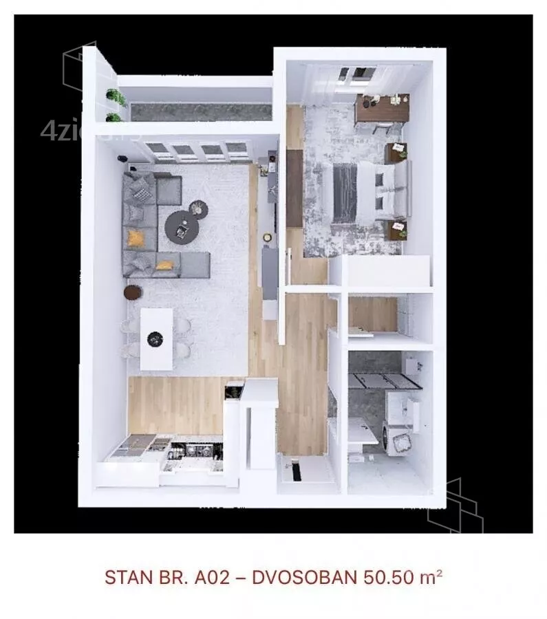 Dvosoban stan | 4zida