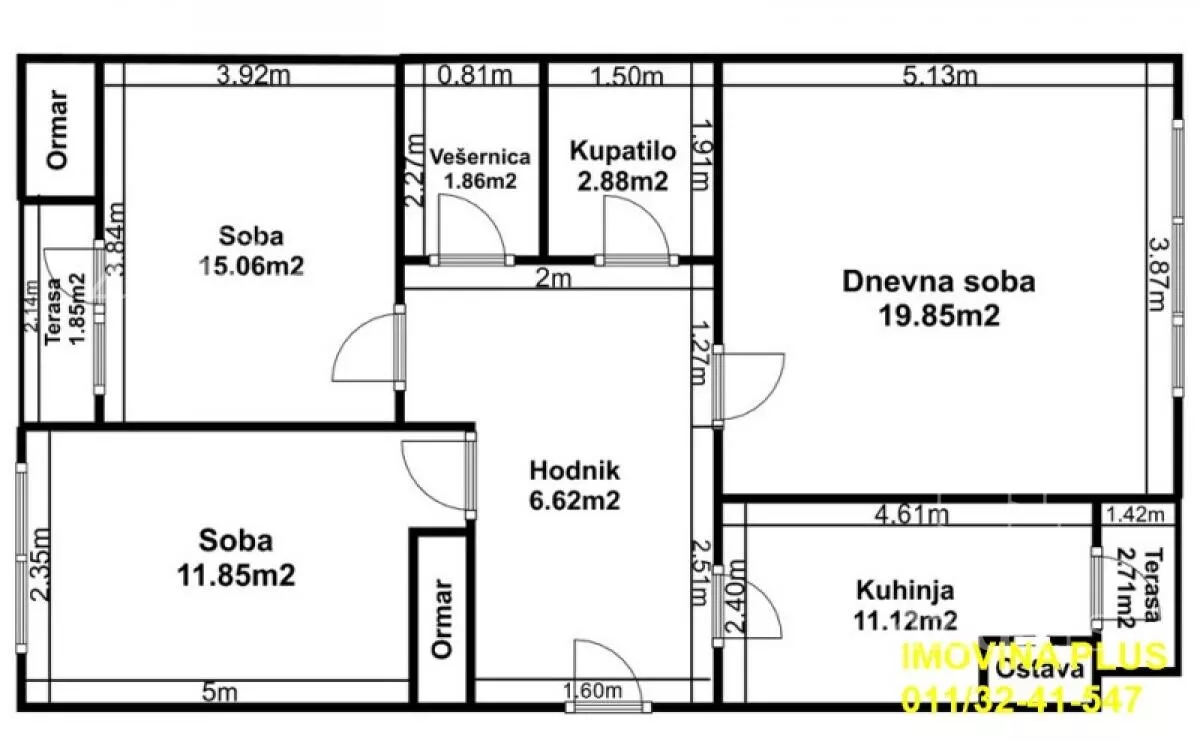 Trosoban stan | 4zida
