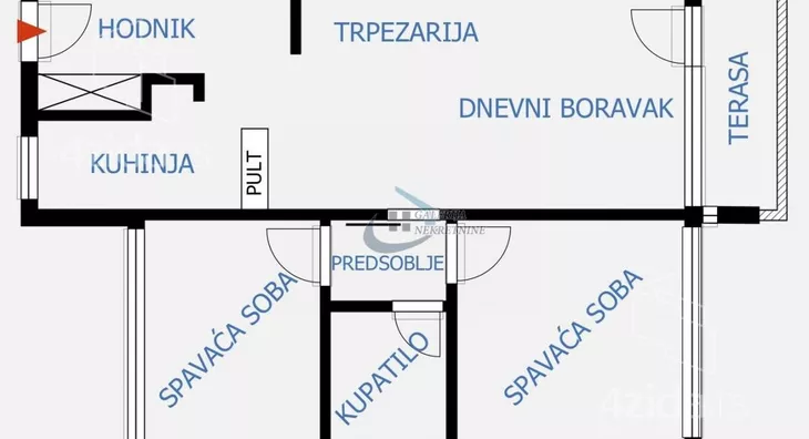 Trosoban stan | 4zida